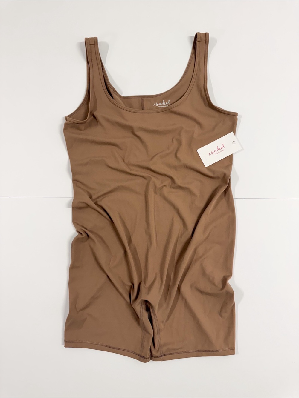 Isabel Maternity by Ingrid & Isabel Brown Maternity Short Jumpsuit